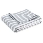 Apollo Stripe Matelassé Coverlet - Dove Schumacher Apollo Stripe Matelassé Coverlet in Dove