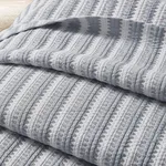 Apollo Stripe Matelassé Coverlet - Dove Schumacher Apollo Stripe Matelassé Coverlet in Dove