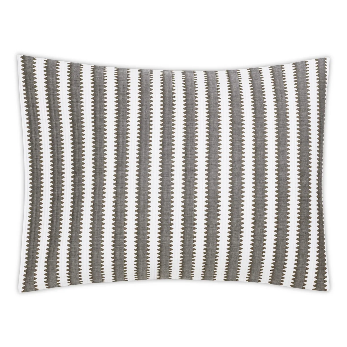 Schumacher Apollo Stripe Matelassé Sham in Comet