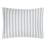 Apollo Stripe Matelassé Sham - Dove Schumacher Apollo Stripe Matelassé Sham in Dove