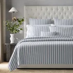Apollo Stripe Matelassé Sham - Dove Schumacher Apollo Stripe Matelassé Sham in Dove