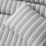 Apollo Stripe Matelassé Sham - Dove Schumacher Apollo Stripe Matelassé Sham in Dove