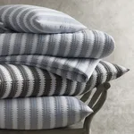 Apollo Stripe Matelassé Sham - Dove Schumacher Apollo Stripe Matelassé Sham in Dove