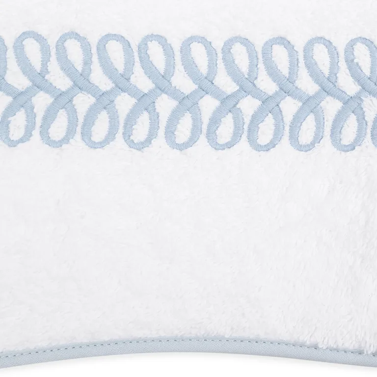 Schumacher Astor Braid Bath in Light Blue