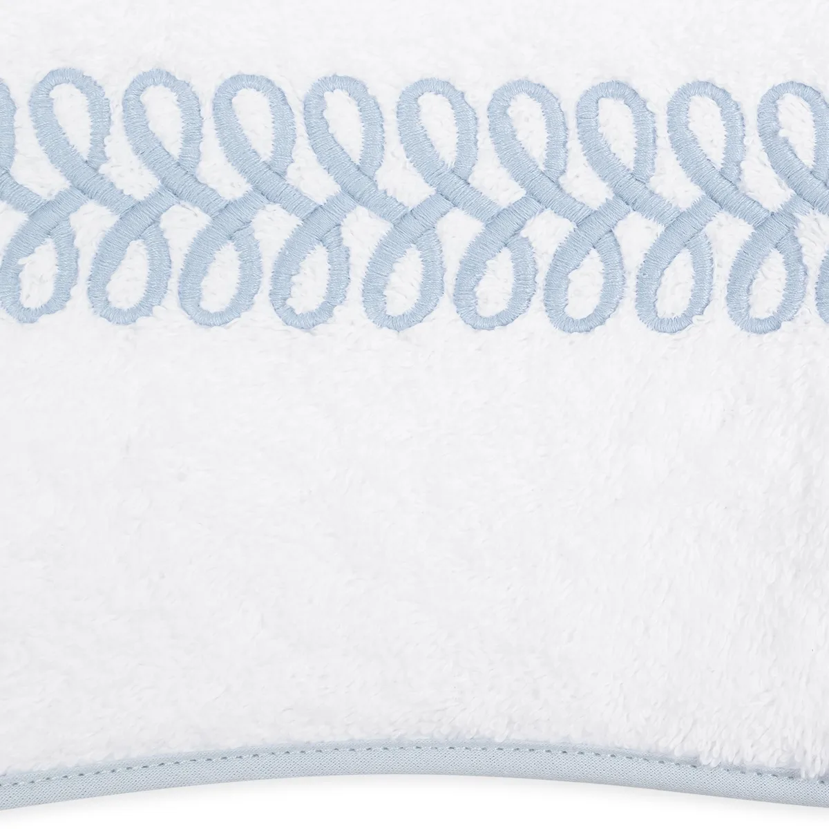 Schumacher Astor Braid Bath in Light Blue