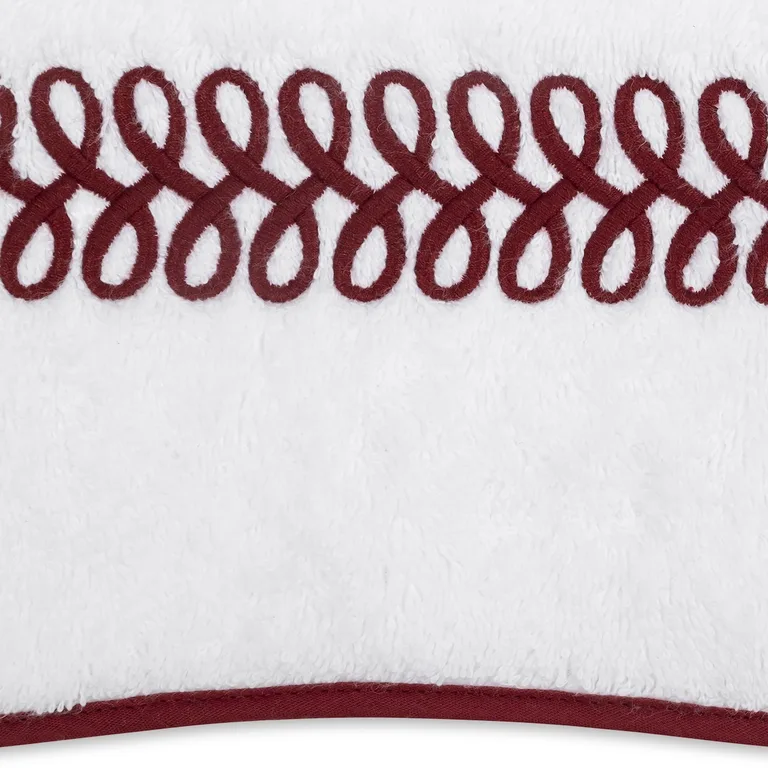 Schumacher Astor Braid Bath in Red