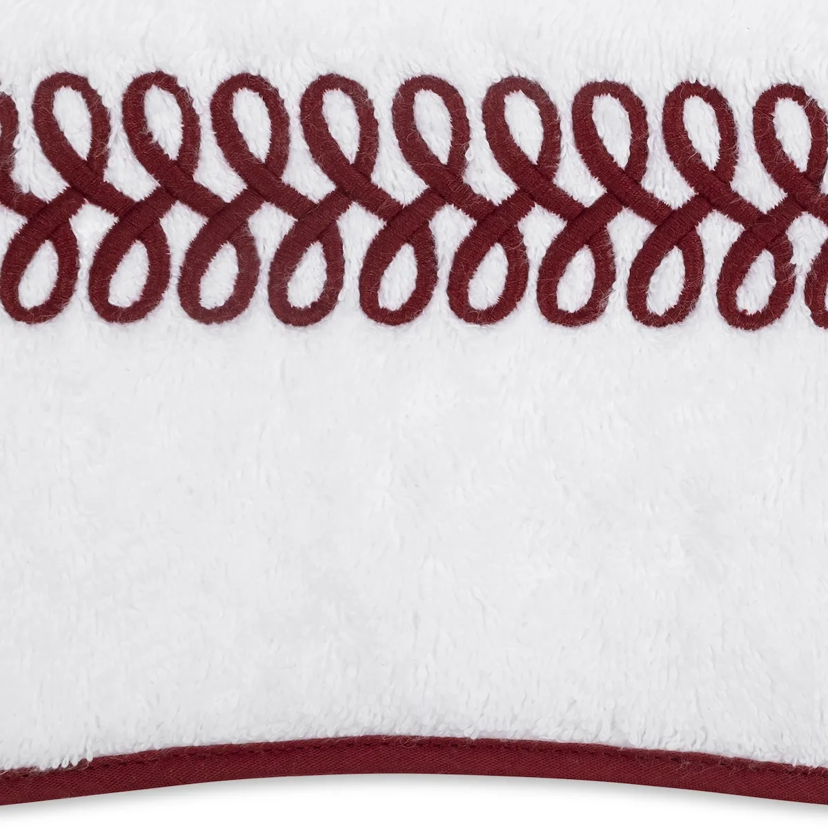 Schumacher Astor Braid Bath in Red