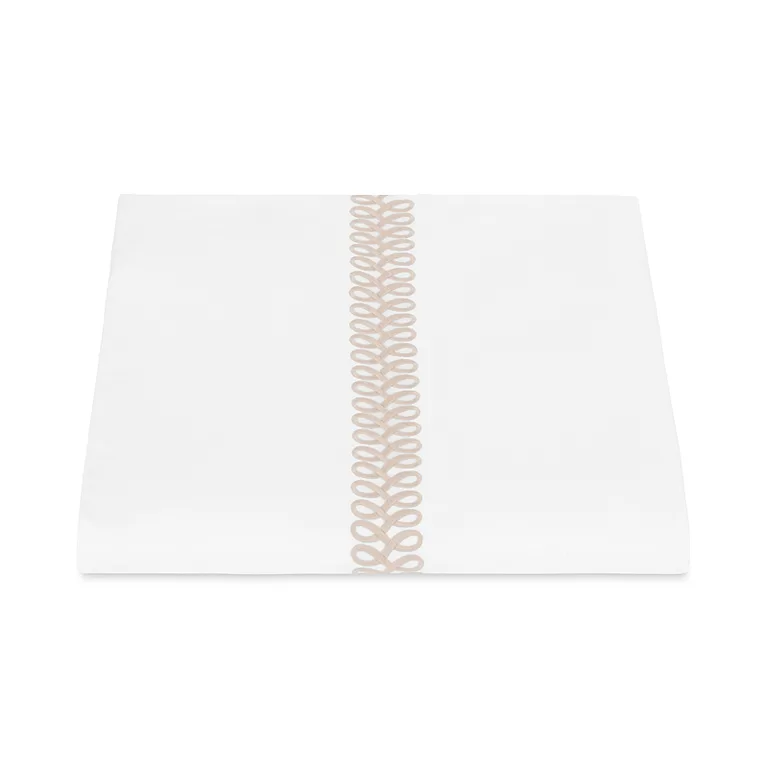 Schumacher Astor Braid Duvet Cover in Dune