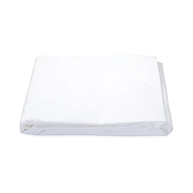 Schumacher Astor Braid Fitted Sheet in White
