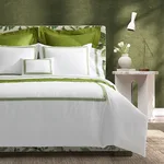 Astor Braid Flat Sheet - Lemon Schumacher Astor Braid Flat Sheet in Lemon