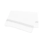 Astor Braid Flat Sheet - Silver Schumacher Astor Braid Flat Sheet in Silver