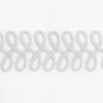 Astor Braid Flat Sheet - Silver Schumacher Astor Braid Flat Sheet in Silver