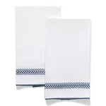 MSC017GTOW2ID | Astor Braid Guest Towel, Set of 2 - Indigo Schumacher Astor Braid Guest Towel, Set of 2 in Indigo (MSC017GTOW2ID)