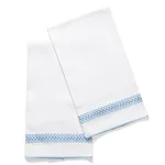MSC017GTOW2SY | Astor Braid Guest Towel, Set of 2 - Sky Schumacher Astor Braid Guest Towel, Set of 2 in Sky (MSC017GTOW2SY)
