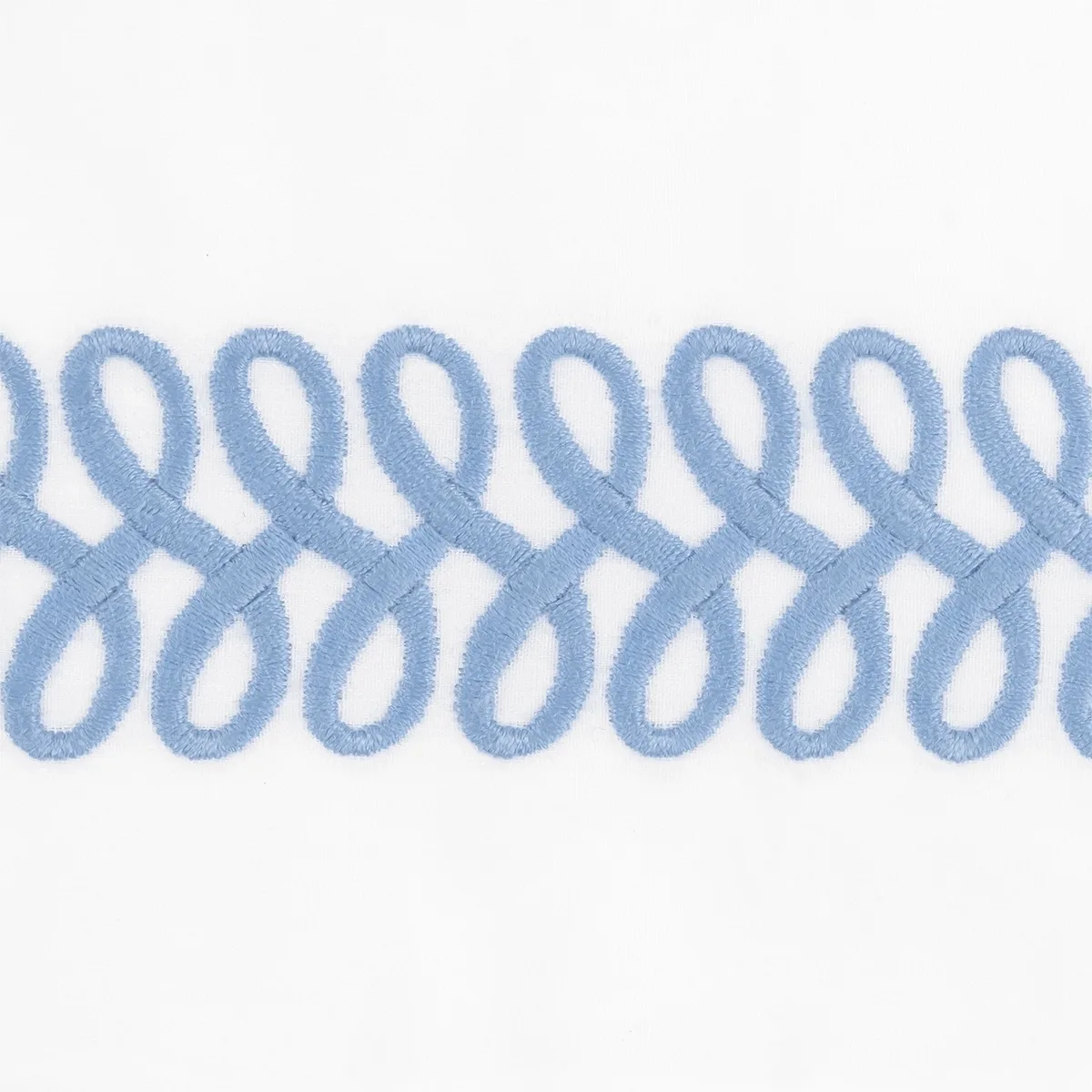 Schumacher Astor Braid Guest Towel, Set of 2 in Sky (MSC017GTOW2SY)