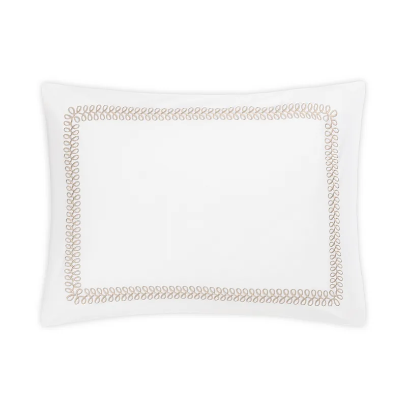 Schumacher Astor Braid Sham in Dune