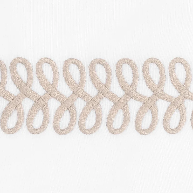 Schumacher Astor Braid Sham in Dune