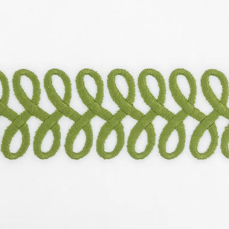 Schumacher Astor Braid Sham in Grass