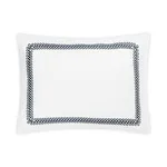 Astor Braid Sham - Indigo Schumacher Astor Braid Sham in Indigo