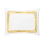 Astor Braid Sham - Lemon Schumacher Astor Braid Sham in Lemon