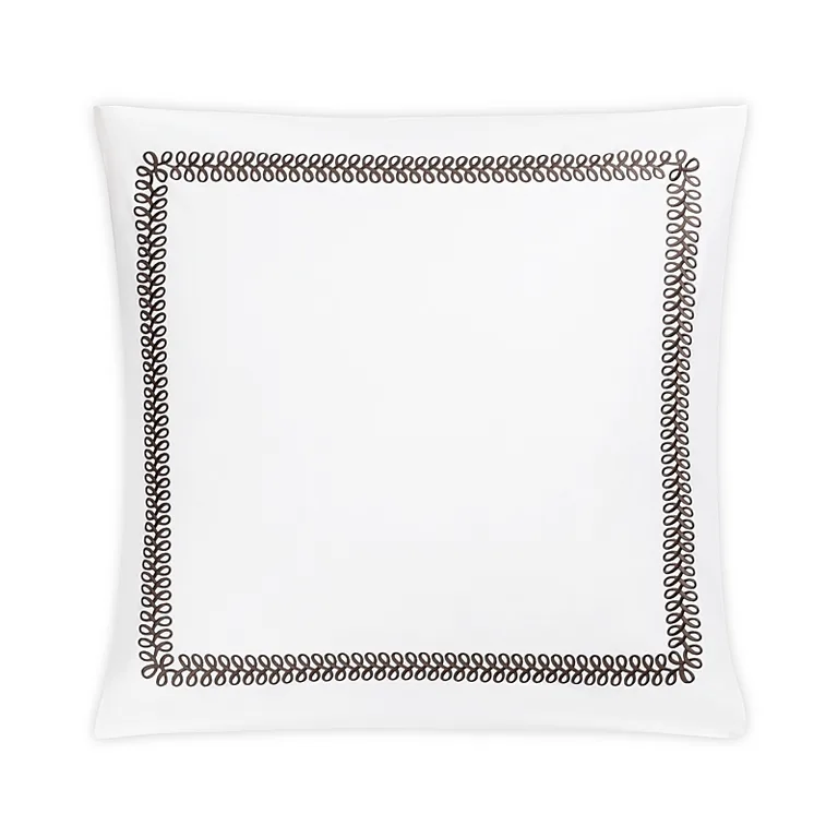 Schumacher Astor Braid Sham in Mocha