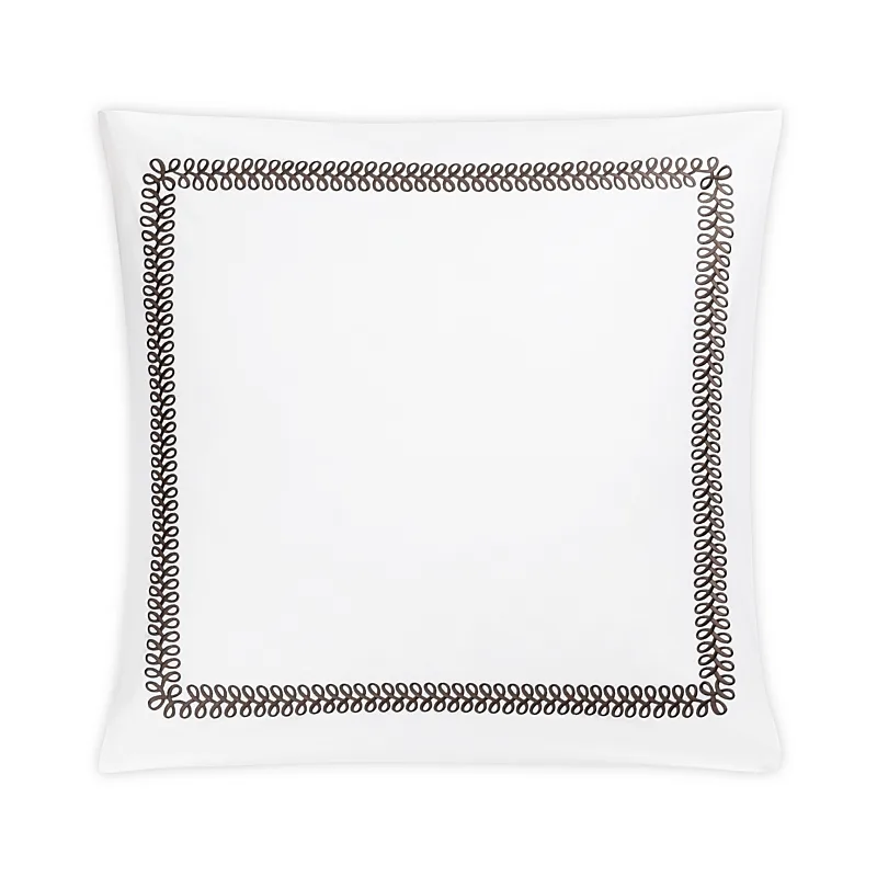 Schumacher Astor Braid Sham in Mocha