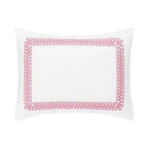 Schumacher Astor Braid Sham in Peony