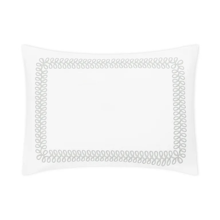 Schumacher Astor Braid Sham in Silver