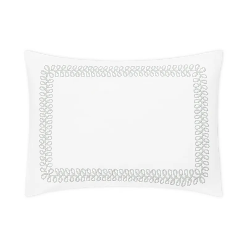 Schumacher Astor Braid Sham in Silver