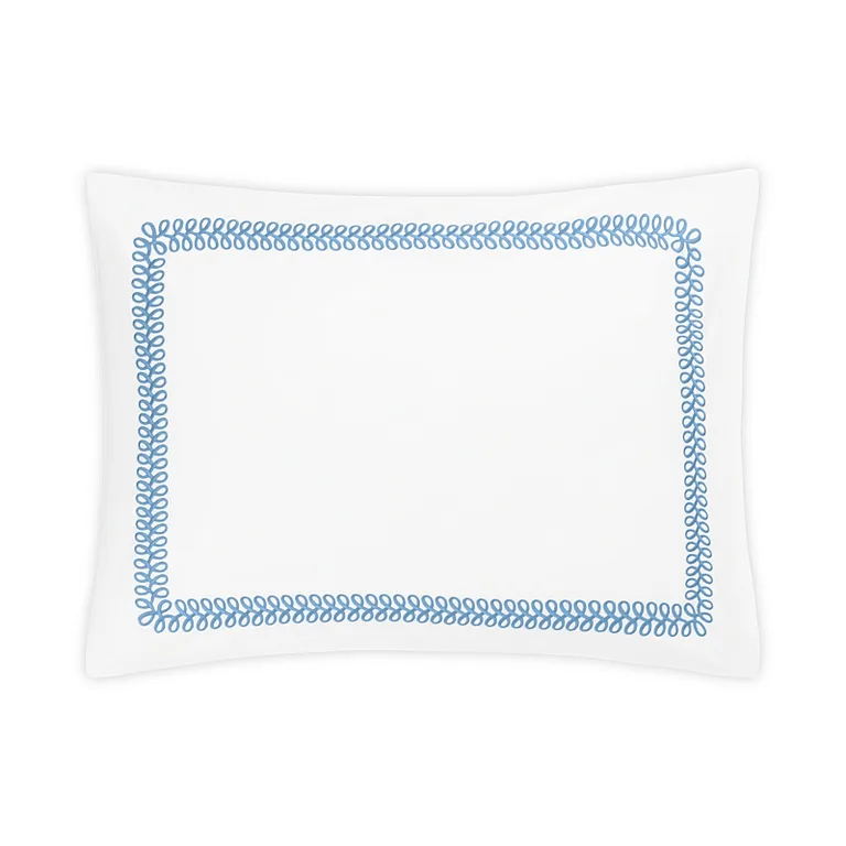 Schumacher Astor Braid Sham in Sky
