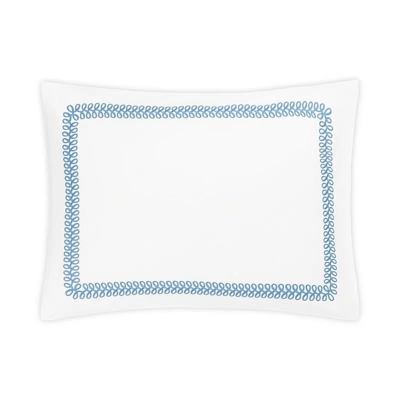 Schumacher Astor Braid Sham in Sky