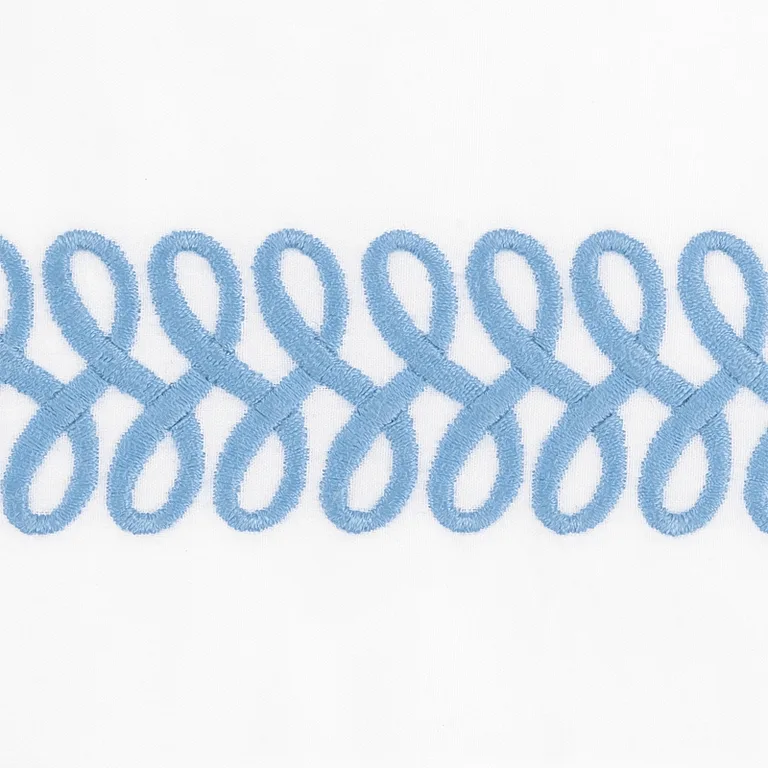 Schumacher Astor Braid Sham in Sky