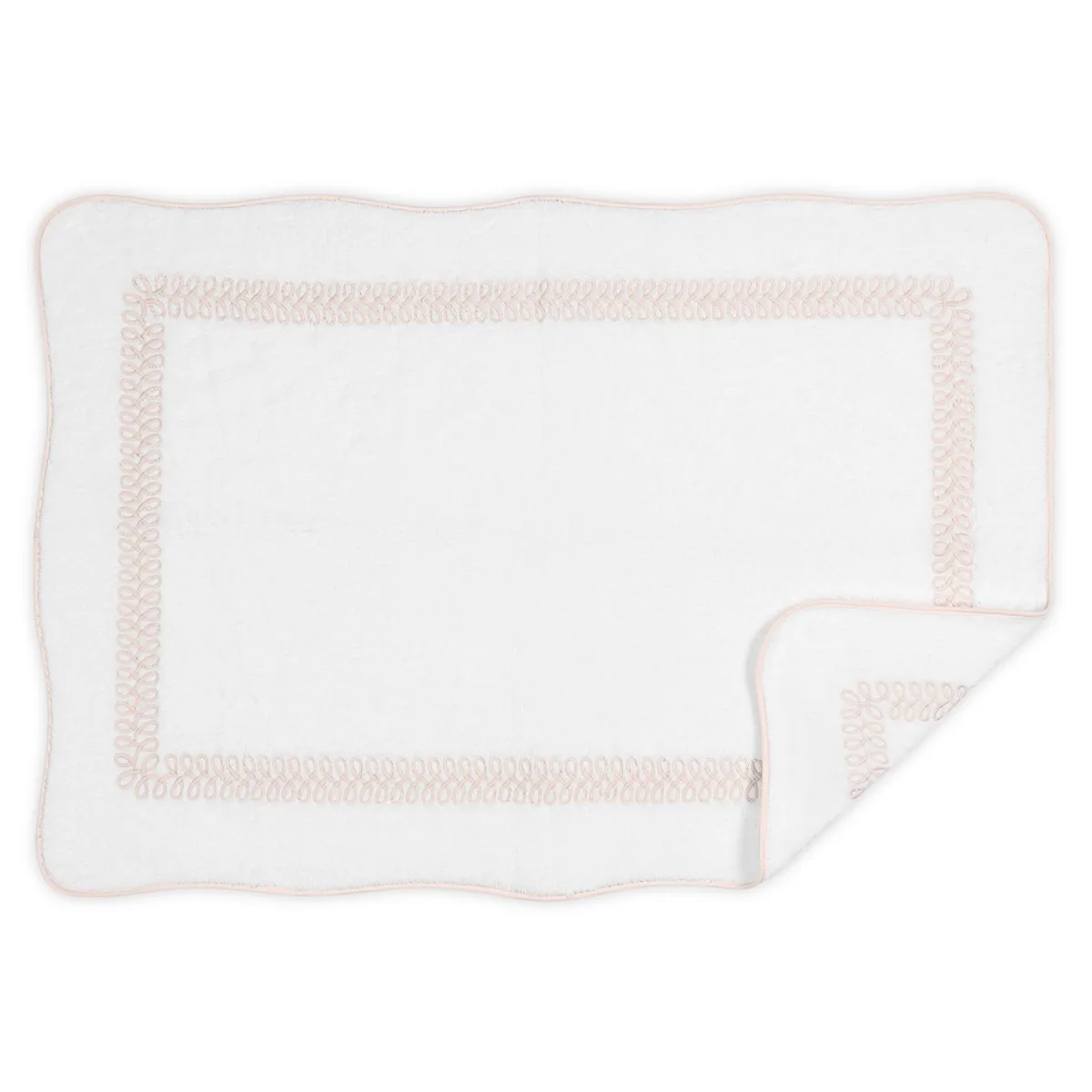 Schumacher Astor Braid Tub Mat in Blush (MSC017TMTOWBS)
