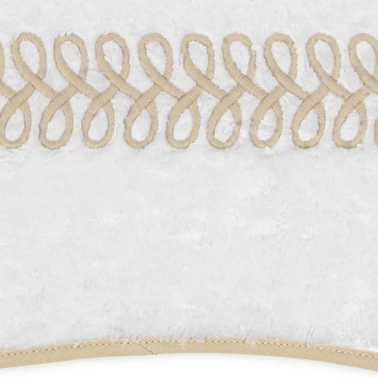 Schumacher Astor Braid Tub Mat in Dune (MSC017TMTOWUD)