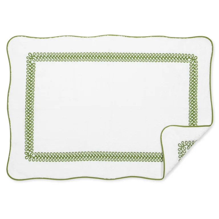 Schumacher Astor Braid Tub Mat in Grass (MSC017TMTOWGR)
