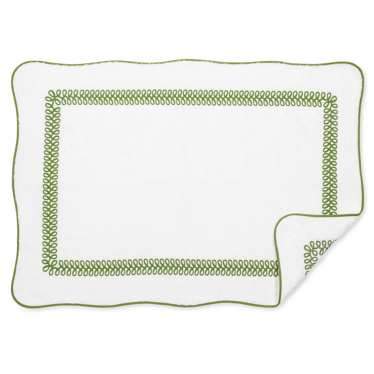 Schumacher Astor Braid Tub Mat in Grass (MSC017TMTOWGR)