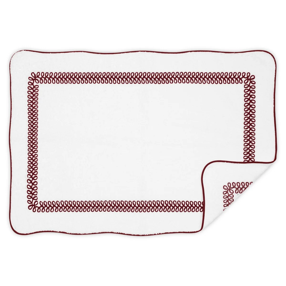 Schumacher Astor Braid Tub Mat in Red (MSC017TMTOWRD)