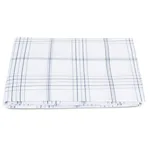August Plaid Fitted Sheet - Navy Schumacher August Plaid Fitted Sheet in Navy