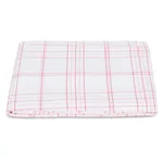 August Plaid Fitted Sheet - Peony Schumacher August Plaid Fitted Sheet in Peony
