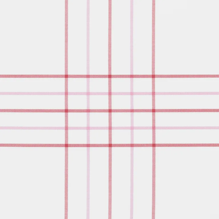 Schumacher August Plaid Fitted Sheet in Peony