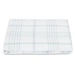 August Plaid Fitted Sheet - Sea Schumacher August Plaid Fitted Sheet in Sea