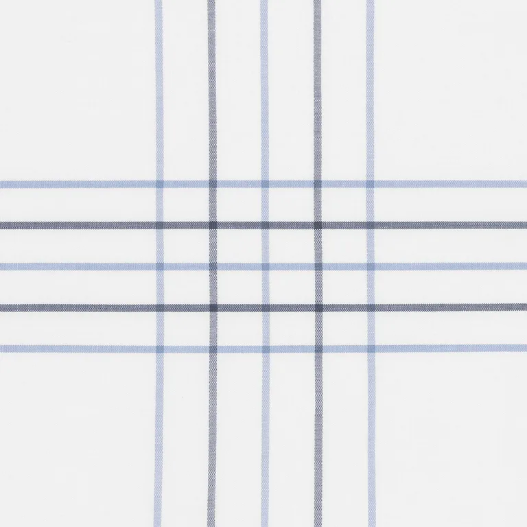 Schumacher August Plaid Flat Sheet in Navy