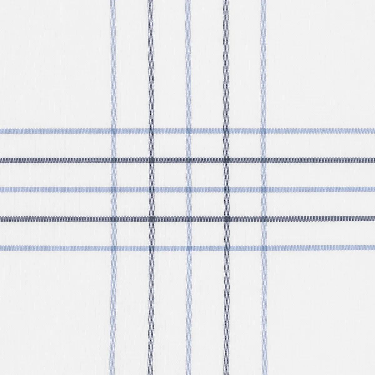 Schumacher August Plaid Flat Sheet in Navy