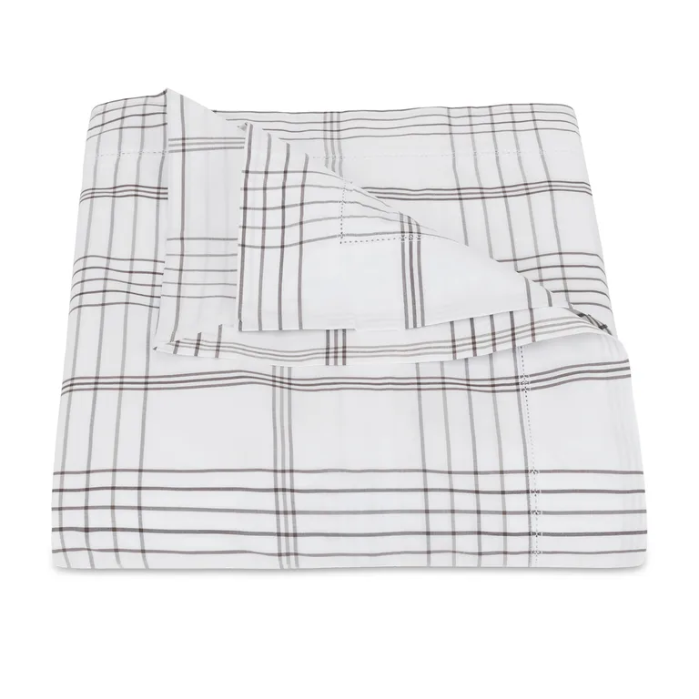 Schumacher August Plaid King Duvet Cover in Sable (MSC030KDUV1A)