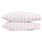 August Plaid Pillowcases - Peony Schumacher August Plaid Pillowcases in Peony