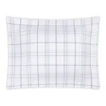 August Plaid Sham - Navy Schumacher August Plaid Sham in Navy