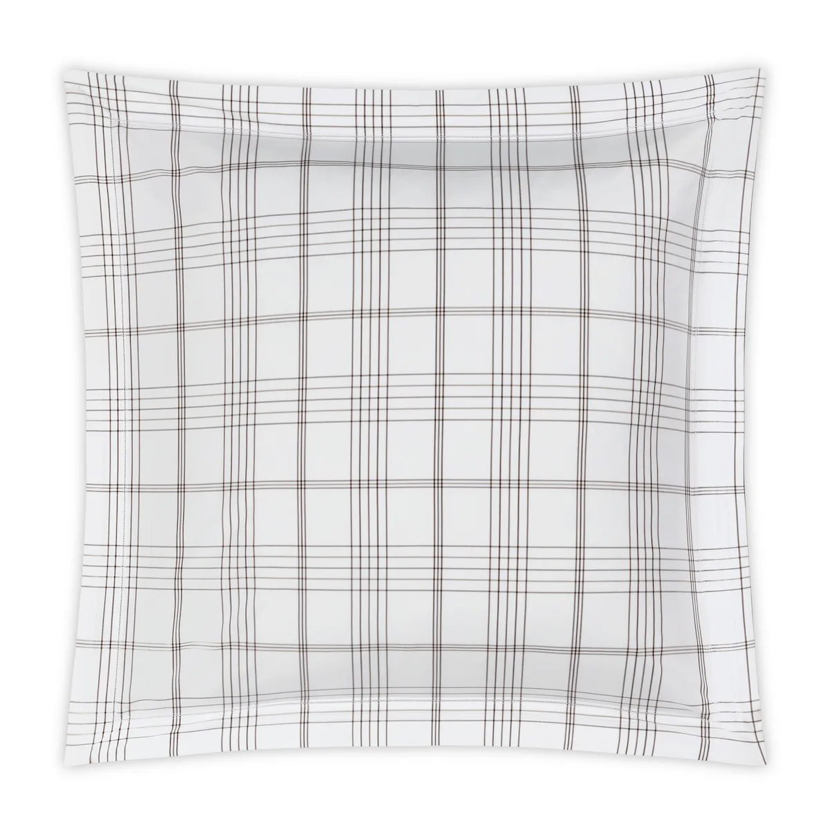 Schumacher August Plaid Sham in Sable