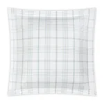 August Plaid Sham - Sea Schumacher August Plaid Sham in Sea