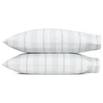 Schumacher August Plaid Standard Pillowcases in Sea (MSC030SCASSC)