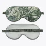 MSC070SMSKEM | Balthazar Linen Sleep Mask - Emerald Schumacher Balthazar Linen Sleep Mask in Emerald (MSC070SMSKEM)